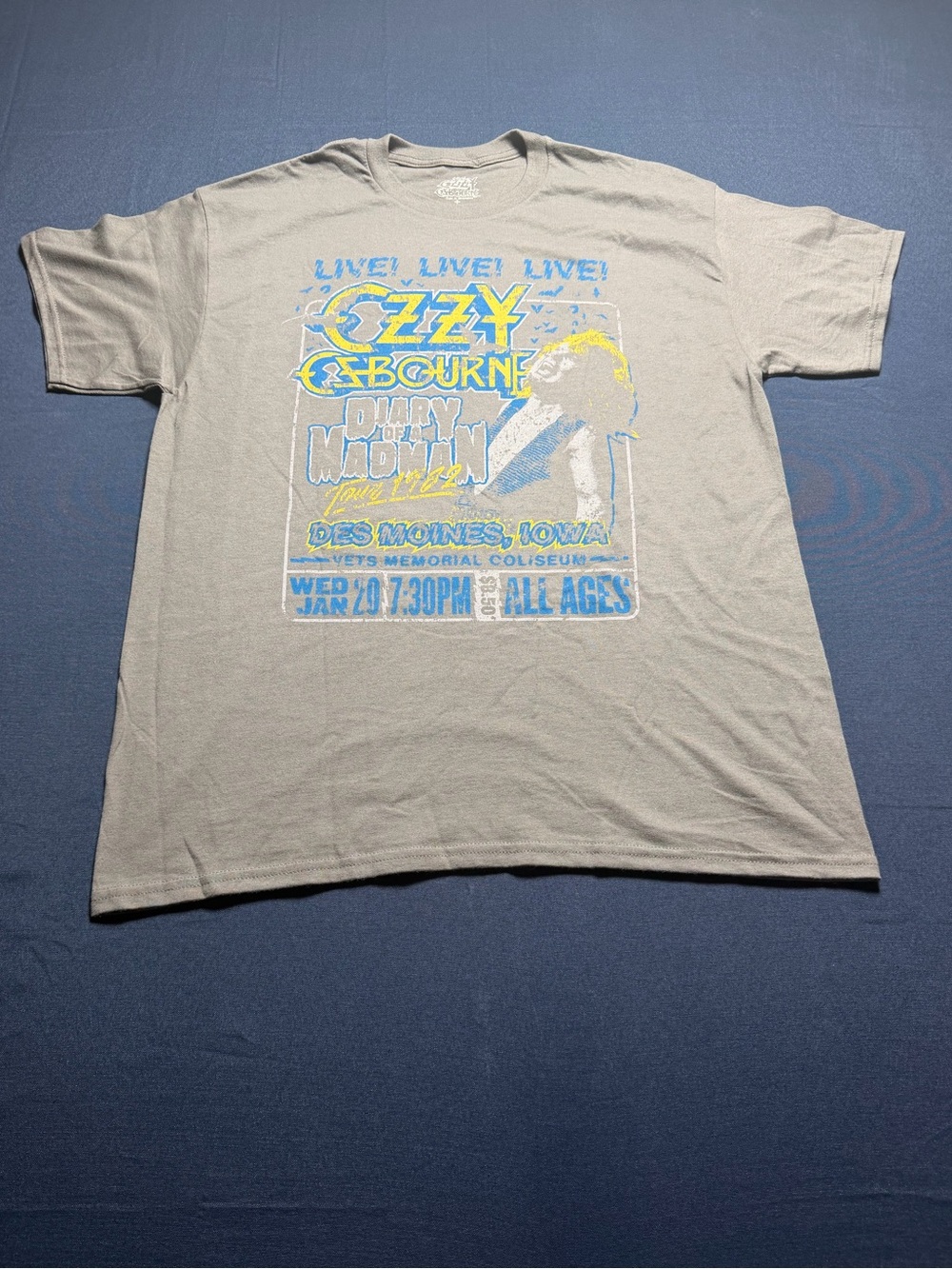 100% Cotton, Size Large, NWOT, Official Ozzy Osbourne